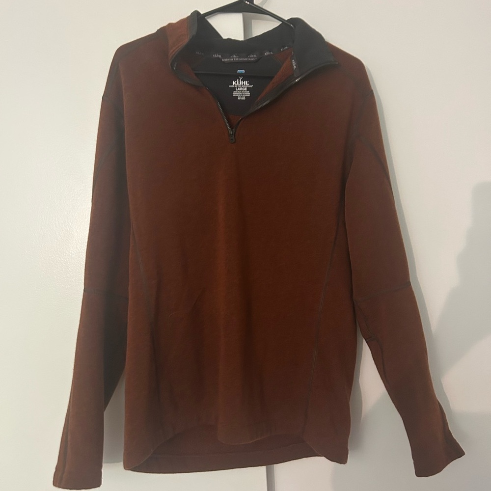 Kuhl Men's Rust Zip-Up Sweater